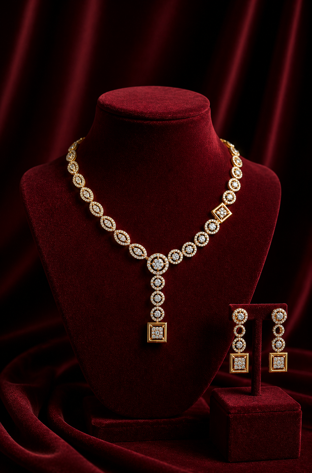 Royal Diamond Necklace Set